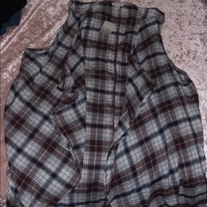 Plaid vest